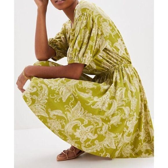 Anthropologie Mini Dress, Size M,‎ Green base, NWT - Picture 14 of 14